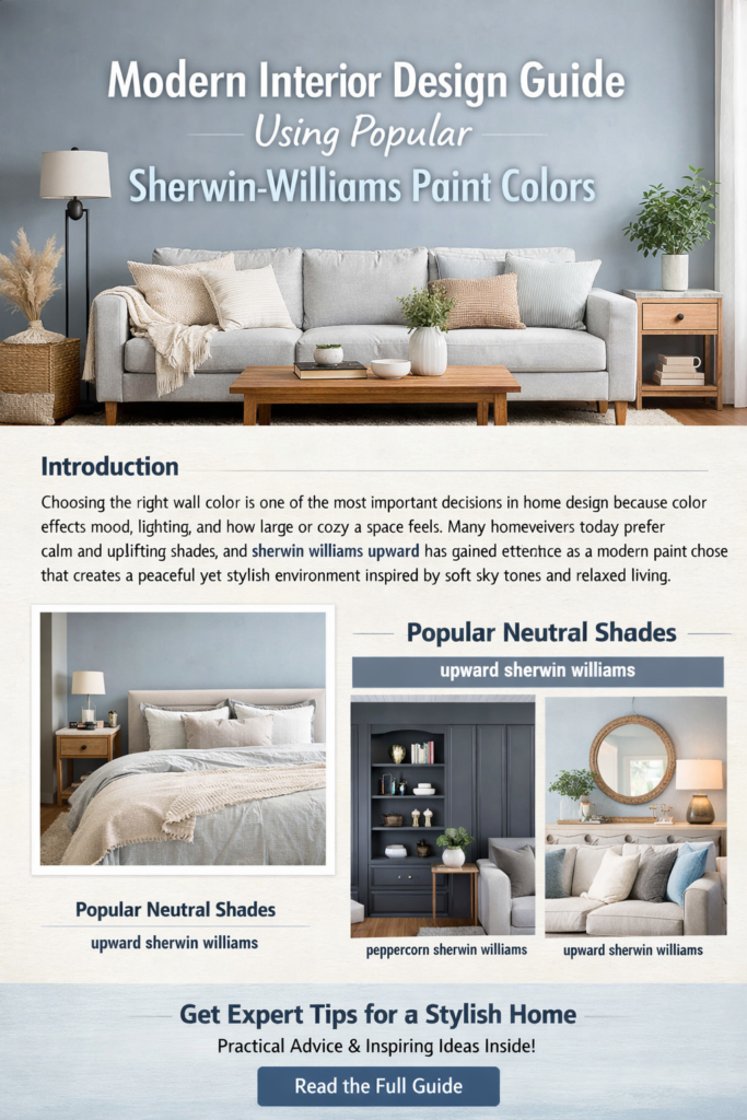 Modern Interior Design Guide Using Popular Sherwin-Williams Paint Colors